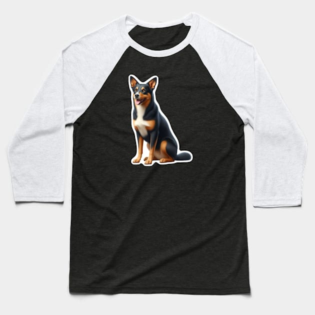 Australian Kelpie Baseball T-Shirt by millersye